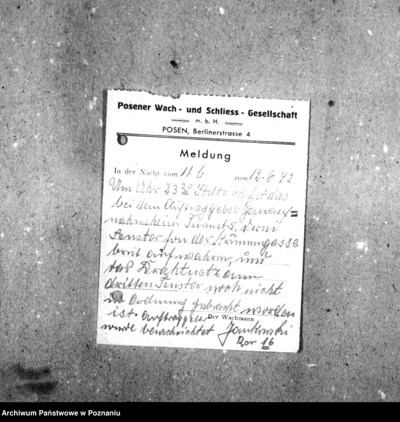 Obraz 20 z jednostki "[Korespondencja w sprawie strzeżenia obiektów Domu]."