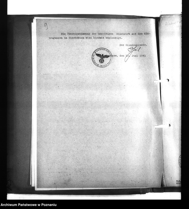 Obraz 13 z jednostki "Wykazy miejscowych Niemców, którzy zginęli w 1939 roku. Kreis Turek"