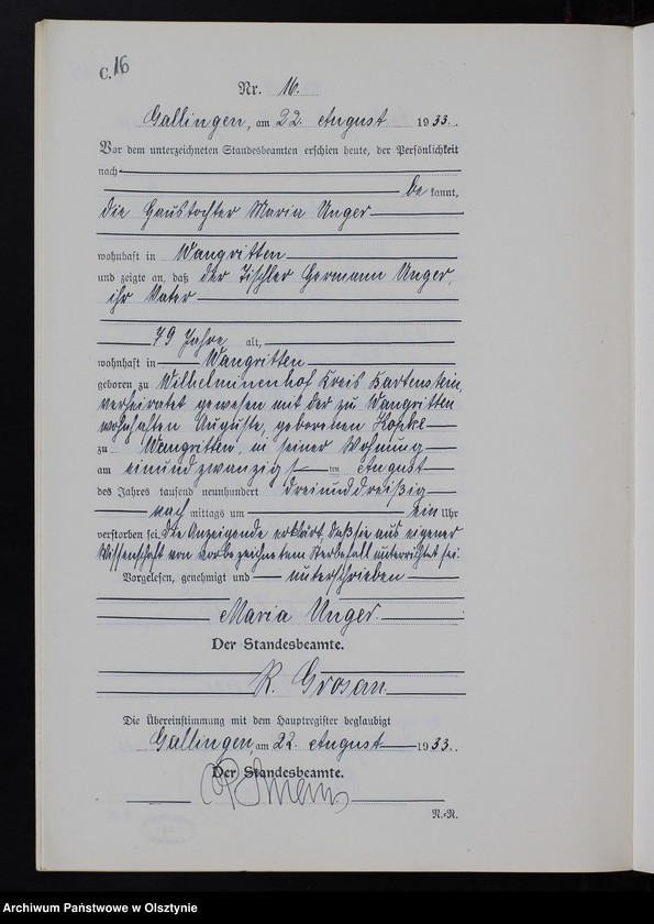 image.from.unit.number "Sterbe-Neben-Register Nr 1 - 22 [ Księga zgonów - wtóropis ]"