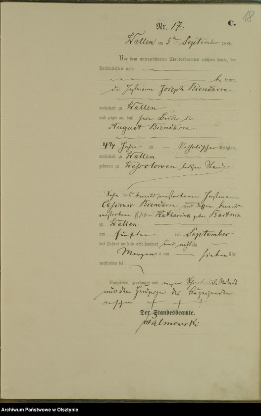 image.from.unit.number "Sterbe-Haupt-Register Nr 1 - 32"