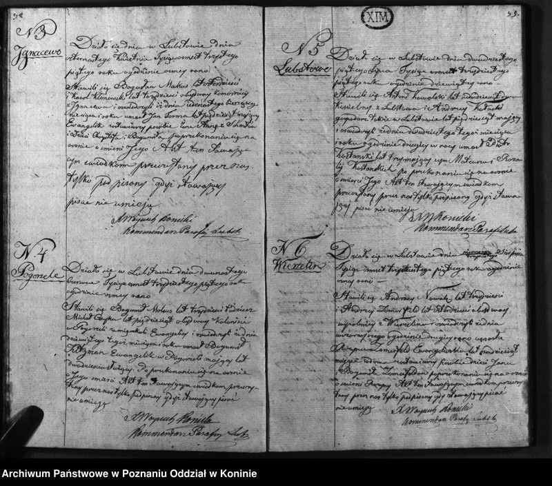 Obraz 19 z jednostki "Duplikat urodzonych, zaślubionych, zmarłych"