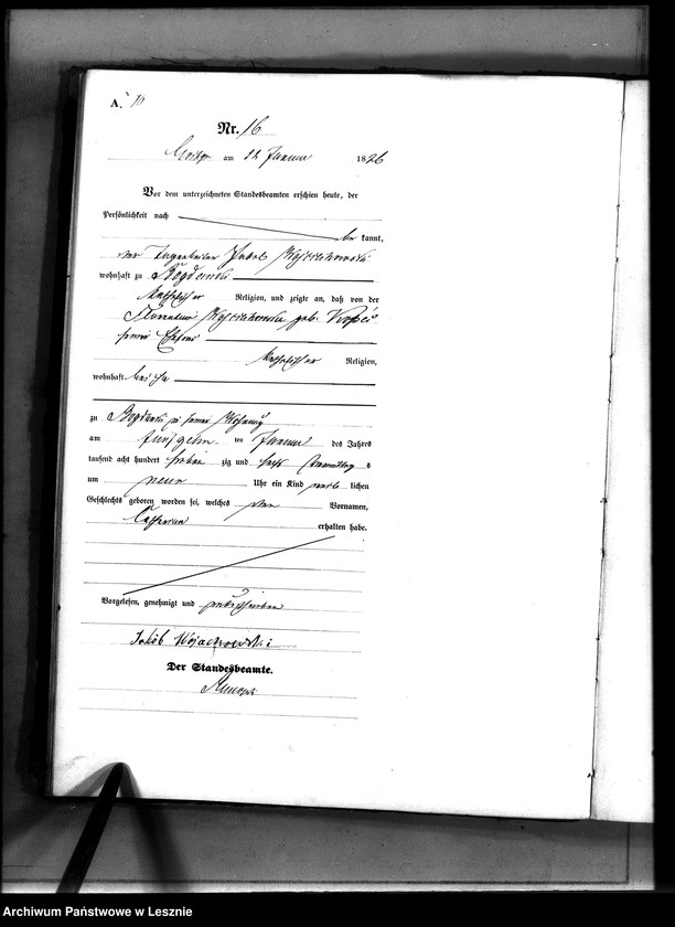Obraz 19 z jednostki "[Księga urodzeń - wieś]"