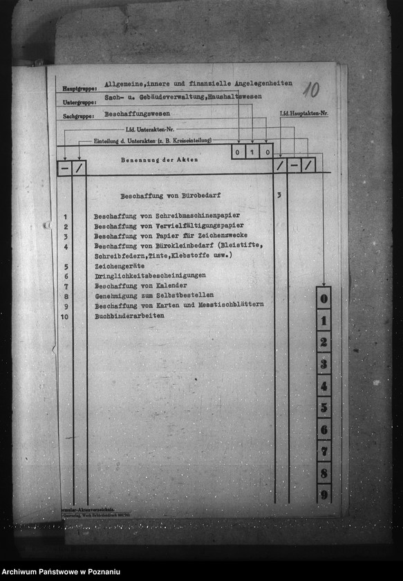 Obraz 14 z jednostki "Aktenplan (Haushalts-, Kassen- und Rechnungswesen)"