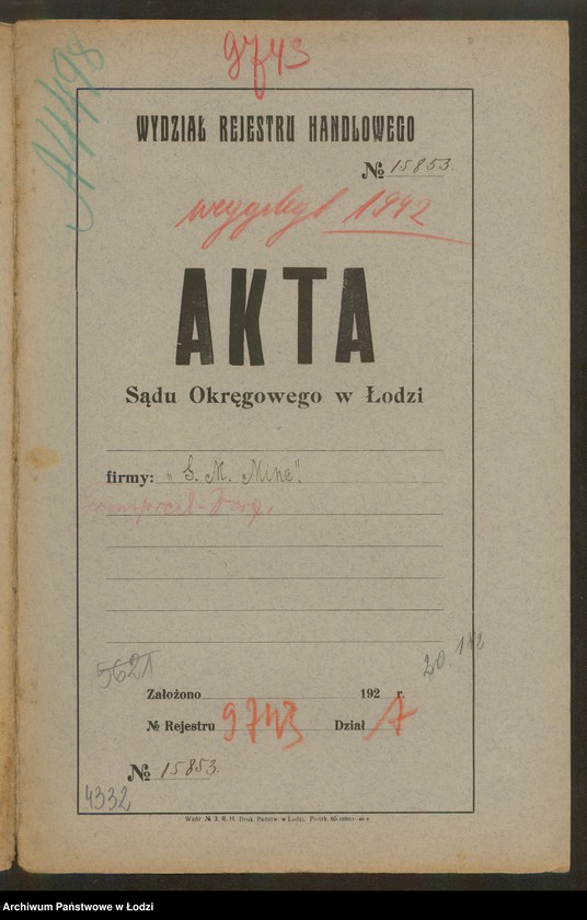 Obraz 2 z jednostki "Szlama Majer Minc- sprzedaż żelaza"