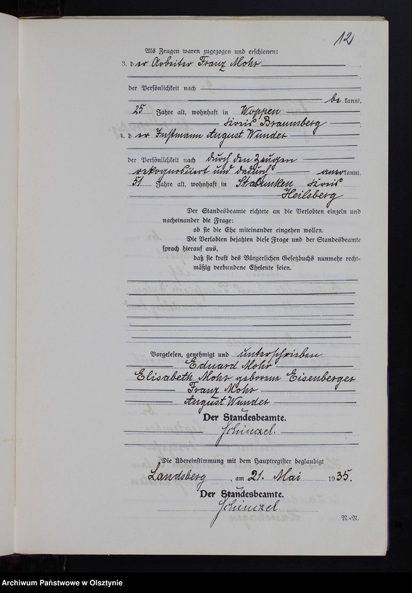 image.from.unit.number "Heiraths-Neben-Register Nr 1 - 11 [ Księga małżeństw - wtóropis ]"