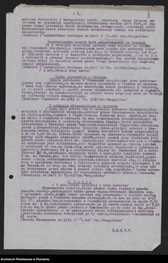 Obraz 10 z jednostki "[Przeglądy artykułów publikowanych w prasie światowej na tematy gospodarcze]"