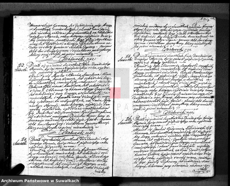image.from.unit.number "Duplikat. Akta Urzędnika Stanu Cwilnego Wyznania Moyżeszowego Okręgu Suwalskiego z roku 1850"