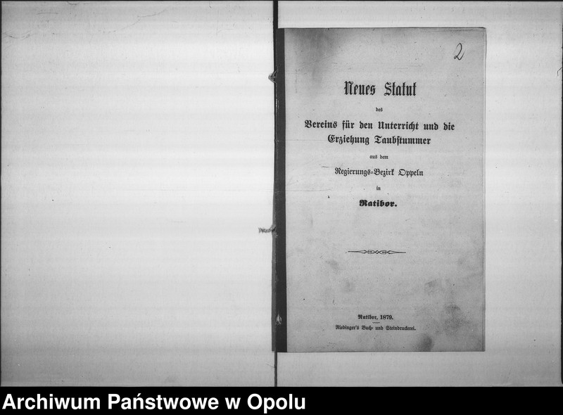 Obraz 6 z jednostki "Acta des Magistrats zu Oppeln betreffend die Taubstummen und Blinden-Institute Vol. II"