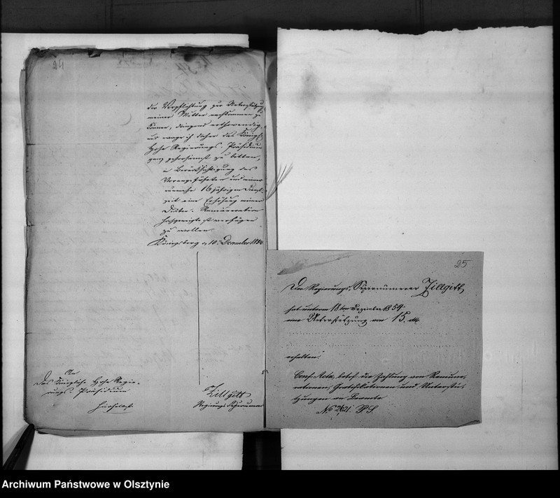 image.from.unit.number "Anstellung des Bezirks-Feldwebels Zillgitt [Friedrich August]"