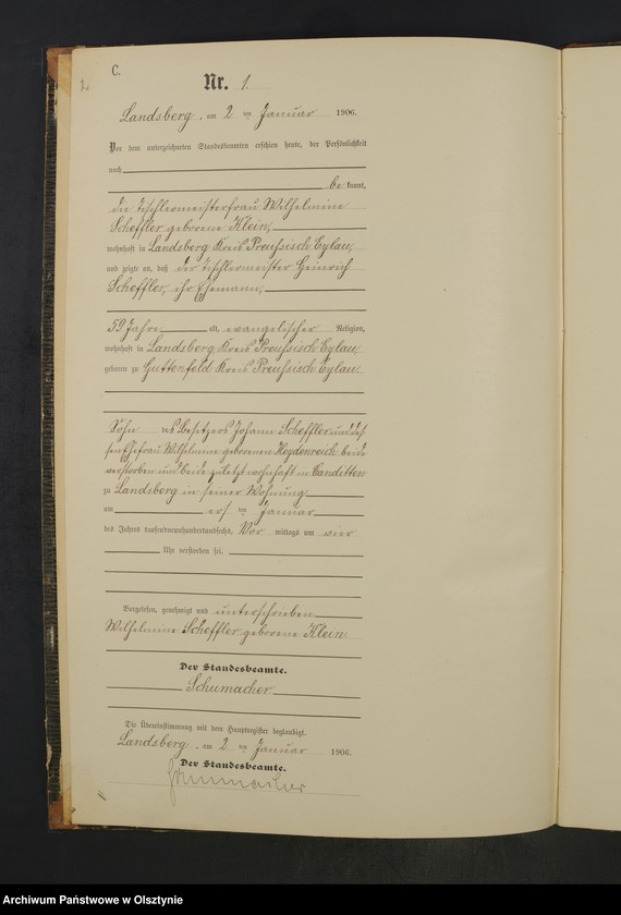 image.from.unit.number "Sterbe-Neben-Register Nr 1 - 45"