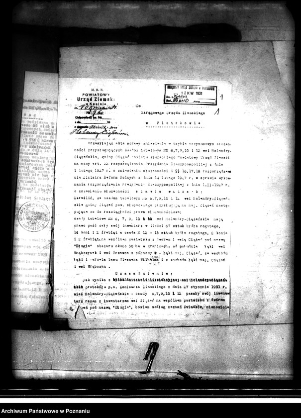 image.from.unit.number "Przymusowe zniesienie służebności osad tabelowych nr 6, 7, 10 i 12 we wsi Ciążeń powiatu konińskiego"