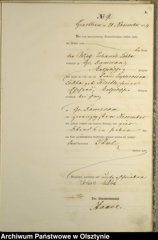 image.from.unit.number "Haupt-Geburts-Register Nr 1 - 19"