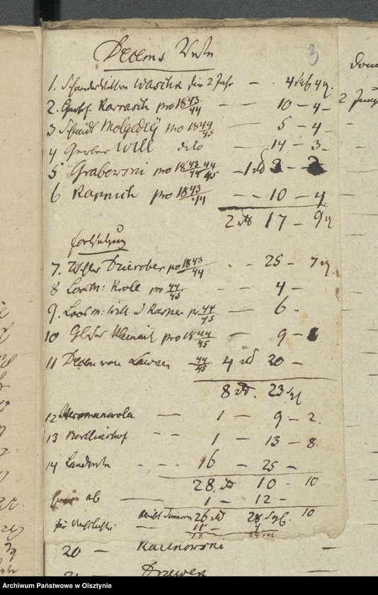 image.from.unit.number "Decem Consignations zur Jahres Rechnung der Kirche zu Rhein"