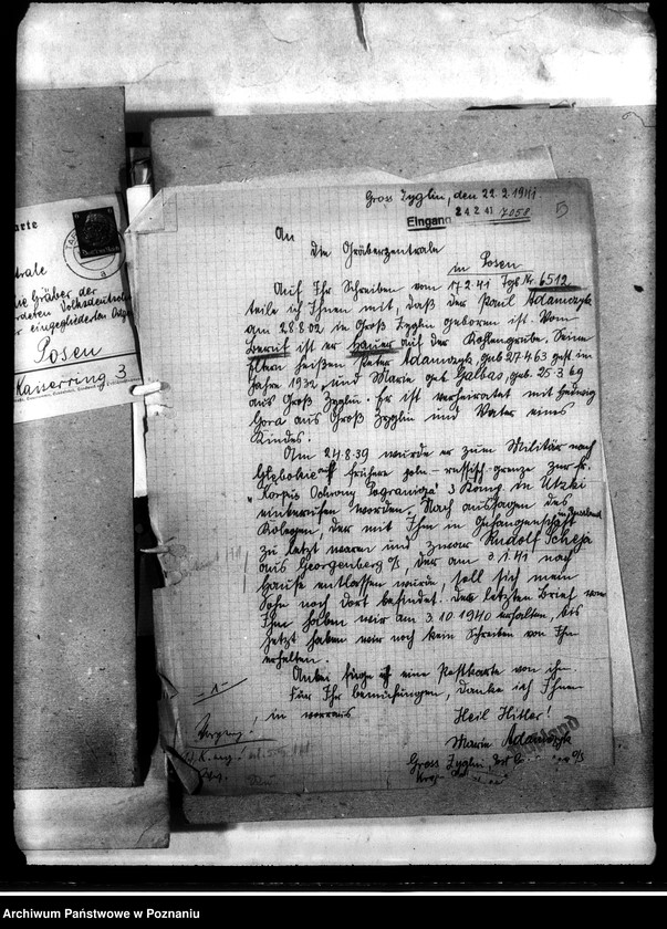 Obraz 9 z jednostki "Korespondencja w sprawie miejscowych Niemców, którzy zginęli w 1939 roku A - K"