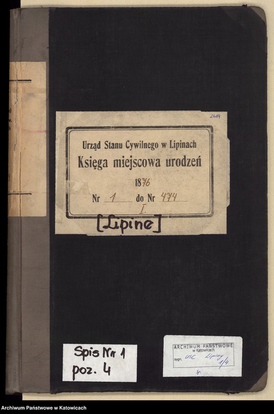 image.from.unit.number "Księga urodzeń T.1 nr 1-474"