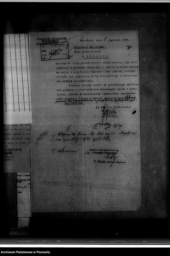 Obraz 11 z jednostki "Zatwierdzenie zakładu przemysłowego /urządzenie cukrowni we Wrześni/ Spółka Akcyjna"