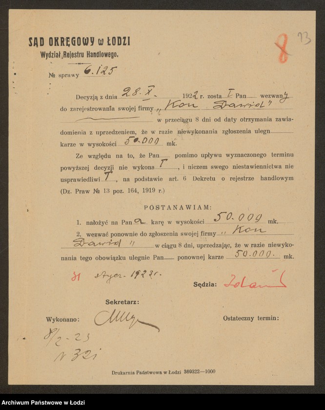 Obraz 15 z jednostki "Kon Dawid- handel szmatami"