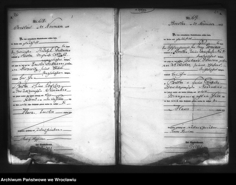 image.from.unit.number "Geburts-Haupt-Register Breslau I 1874 Band 2"