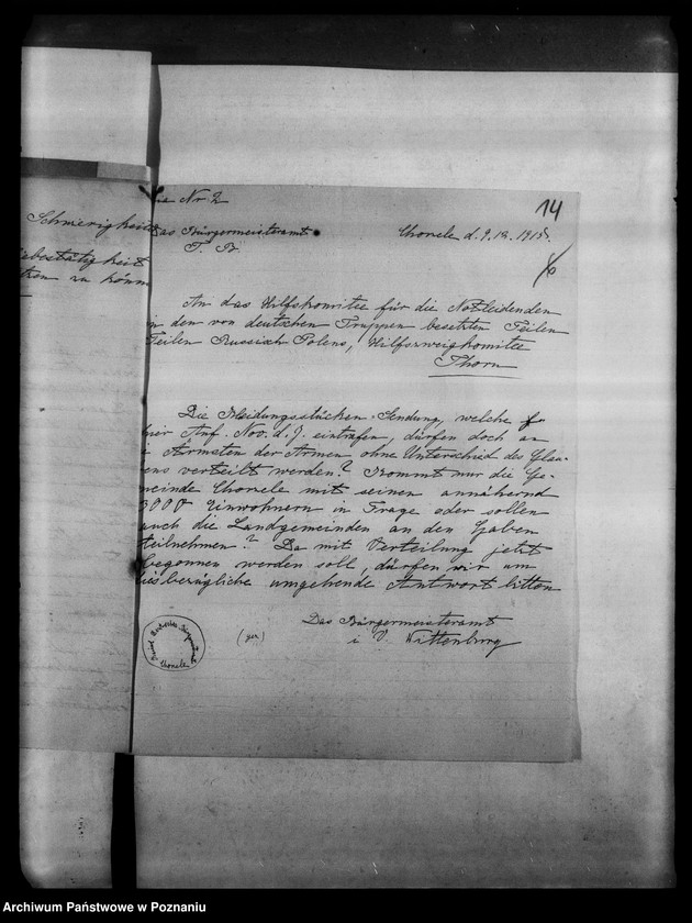 Obraz 18 z jednostki "Korespondencja różna osób przebywających na obczyźnie o pomoc materialną i prawną"