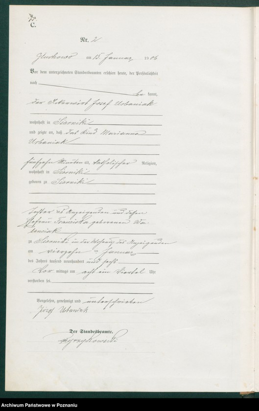Obraz 4 z jednostki "Sterbe-Haupt-Register"