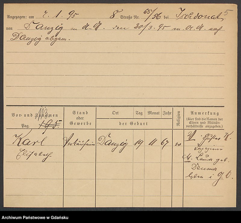 image.from.unit.number "Karty meldunkowe: Karl - Karsten"