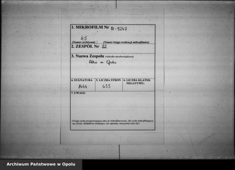 Obraz 2 z jednostki "Acta des Magistrats zu Oppeln betreffend Polizei Verwaltung"