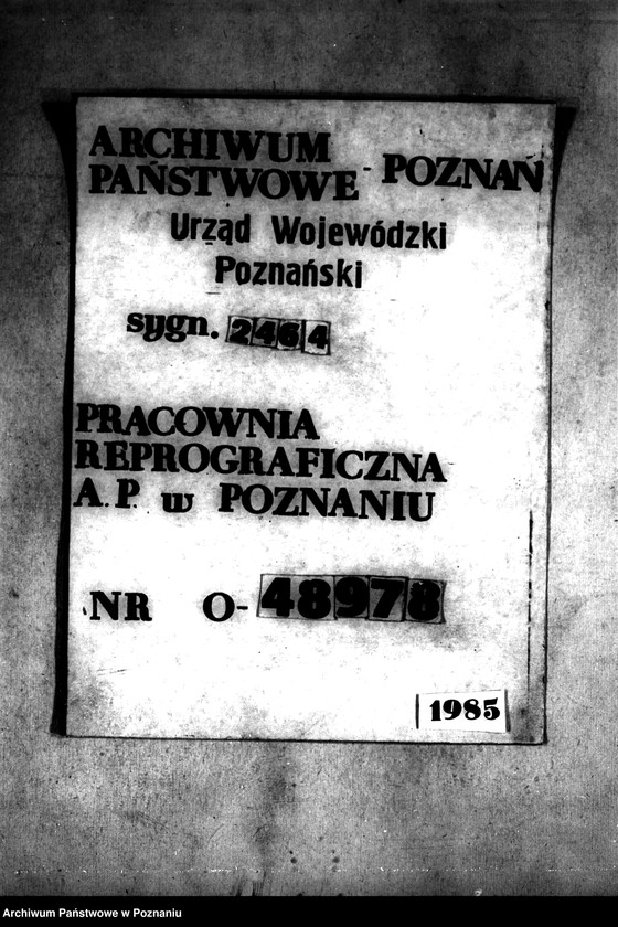 Obraz 1 z jednostki "Administracja przejściowa majątku Rataje powiatu konińskiego"