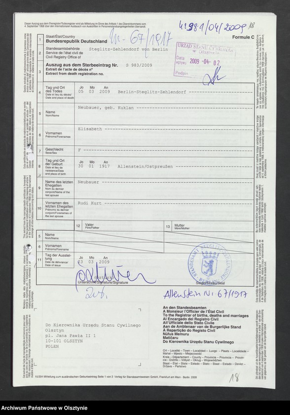 image.from.unit.number "Akta zbiorcze urodzeń z 1917 roku"