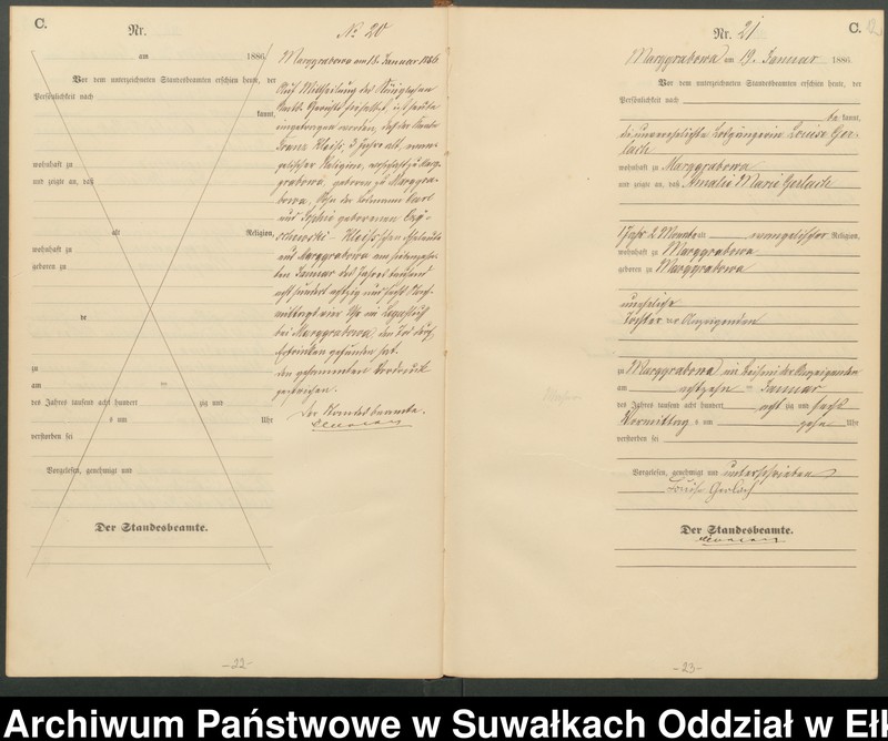 image.from.unit.number "Sterbe-Haupt-Register des Königlichen Preussischen Standes-Amtes Stadtgemeinde Marggrabowa Kreis Oletzko"