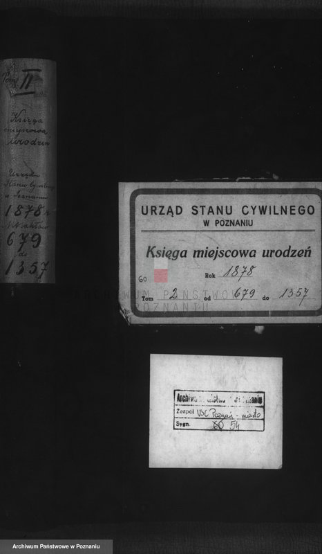 Obraz 1 z jednostki "Księga urodzeń t. II"