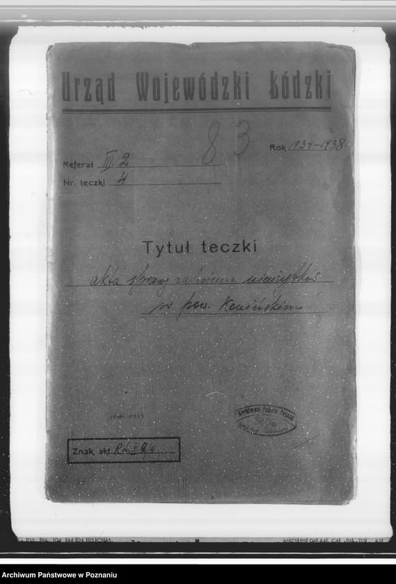 Obraz 4 z jednostki "Akta sprawy zalesienia nieużytków w powiecie konińskim"