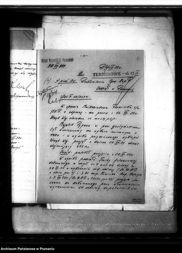 Obraz 15 z jednostki "Franciszka Maćkowiaka c/a Skarb Państwa odprawa z art. 44 Pępowo powiatu gostyńskiego"