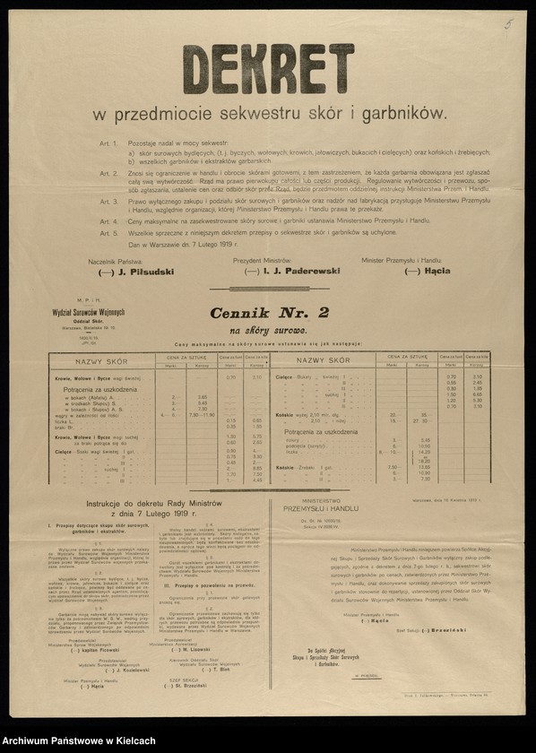 Obraz 6 z kolekcji "Palkaty, odezwy, obwieszczenia111"
