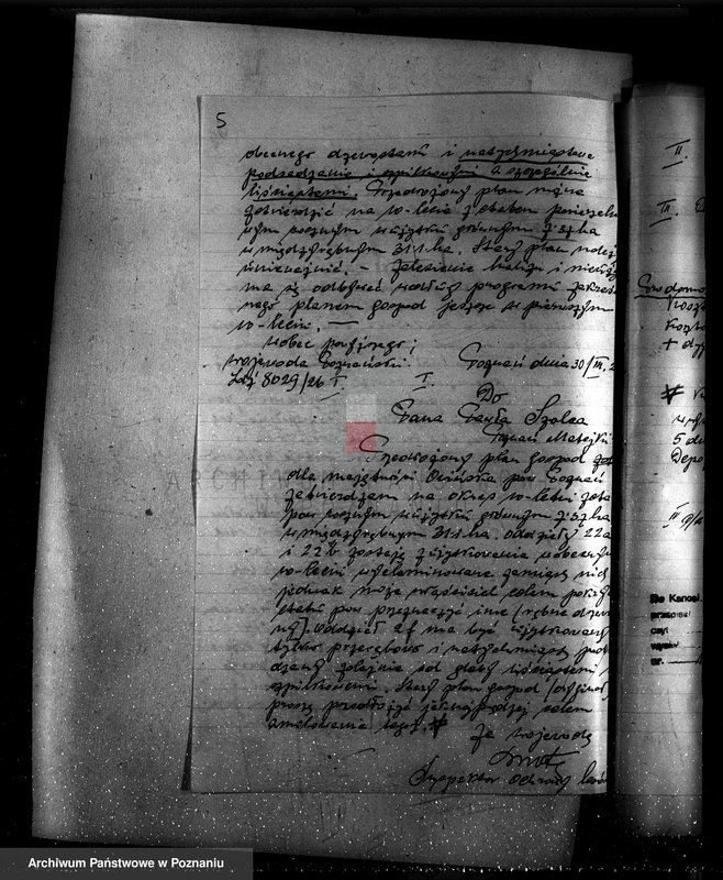 Obraz 9 z jednostki "Nadzór nad gospodarką w lasach majętności Owińska powiat poznański"