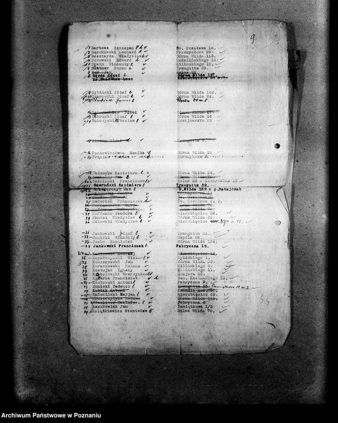 Obraz 13 z jednostki "Wykazy członków Stronnictwa Narodowego Poznań miasto"