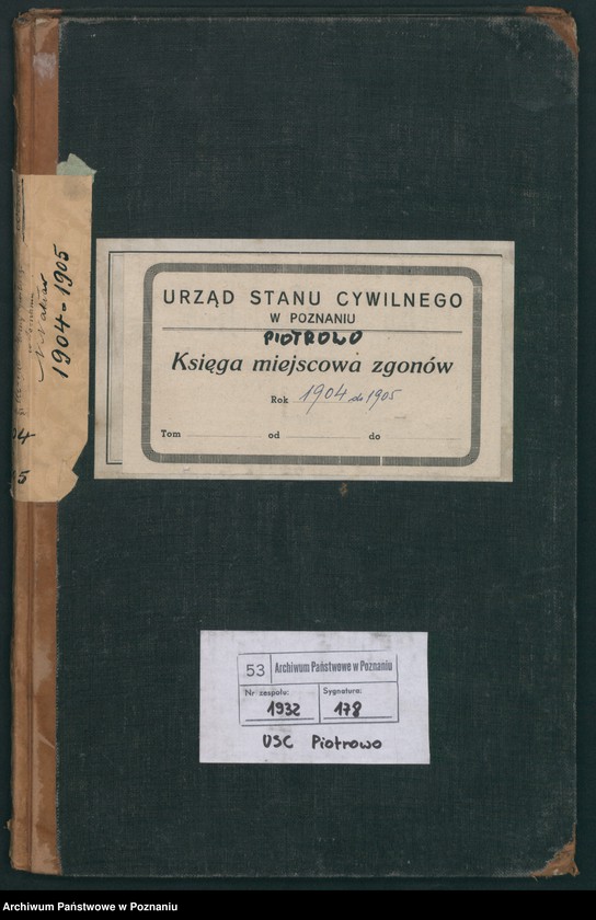 Obraz 2 z jednostki "Księga miejscowa zgonów"