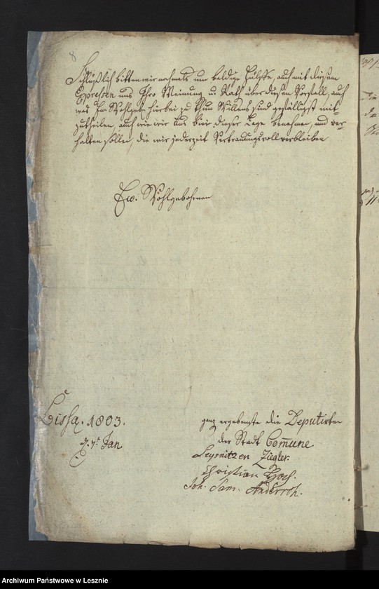 Obraz 11 z jednostki "[Akta manualia des Kriminalrats Künzel als Generalmandatarii der Stadtkommunität und Bürgerschaft zu Lissa in Klagen contra die Fürstl. von Sułkowski