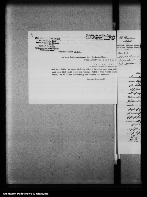 image.from.unit.number "Schmolainen, Torturm und Schloss"