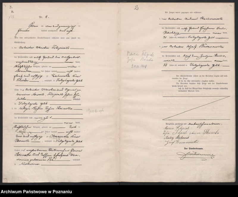 Obraz 4 z jednostki "Księga miejscowa małżeństw"