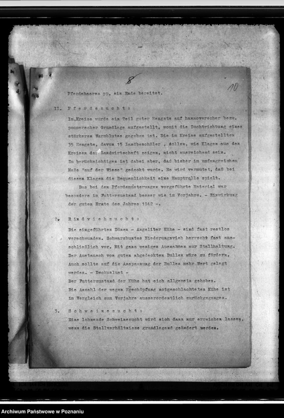 Obraz 14 z jednostki "Jahresveterinärbericht der Regierungs- Veterinärratstelle des Kreises Hermannsbad"