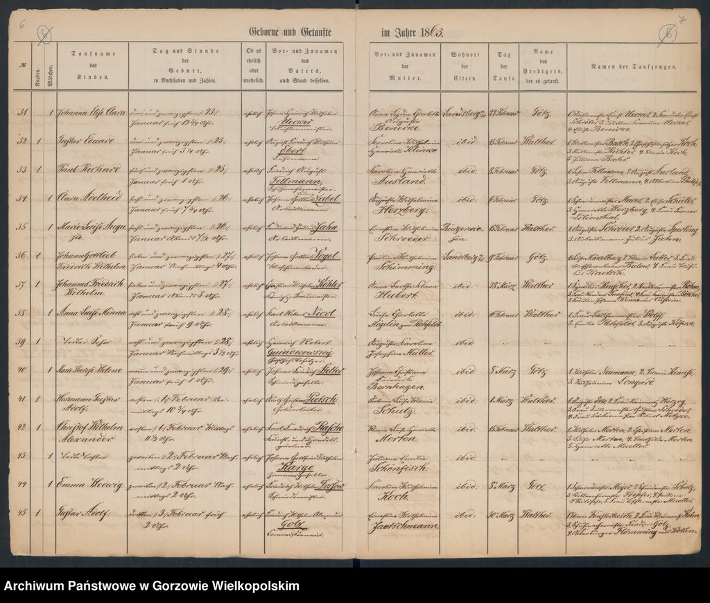 image.from.unit.number "Duplikate der Hauptkirche Landsberg an der Warthe (zawiera także księgi zgonów Konkordien Kirche mit der reformirten und Militair Gemeinde z 1863 r.)"