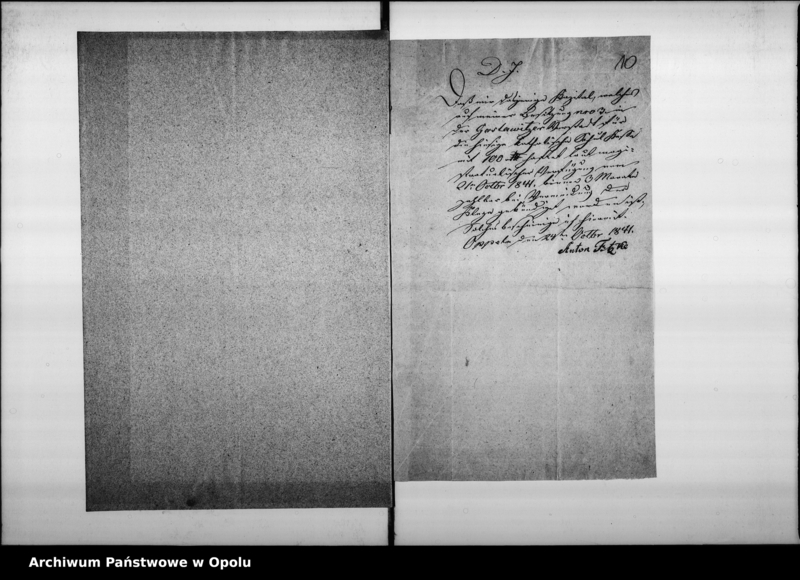 Obraz 12 z jednostki "Acta betreffend: das von dem Kaufmann Bartholomaeus Kapuscinsky der hiesigen Katholischen Elementar-Schule vermachte Legat per 100 rtl de Anno 1835"