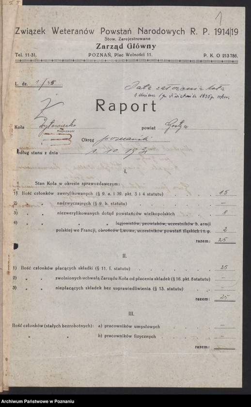 Obraz 4 z jednostki "Żytowiecko, powiat Gostyń - akta koła."