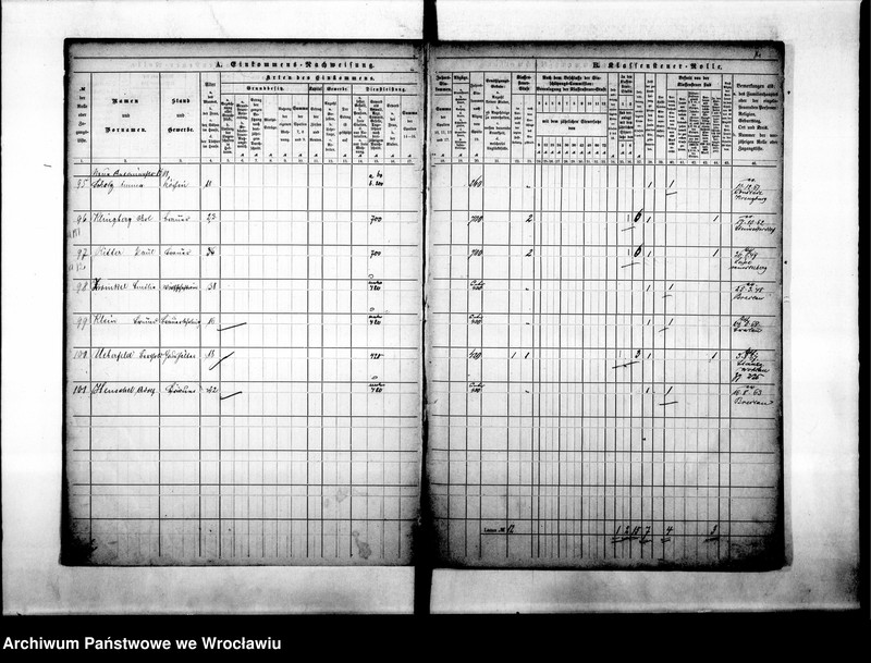 image.from.unit.number "Klassensteuerrolle nebst Eikommens - Nachweisung"