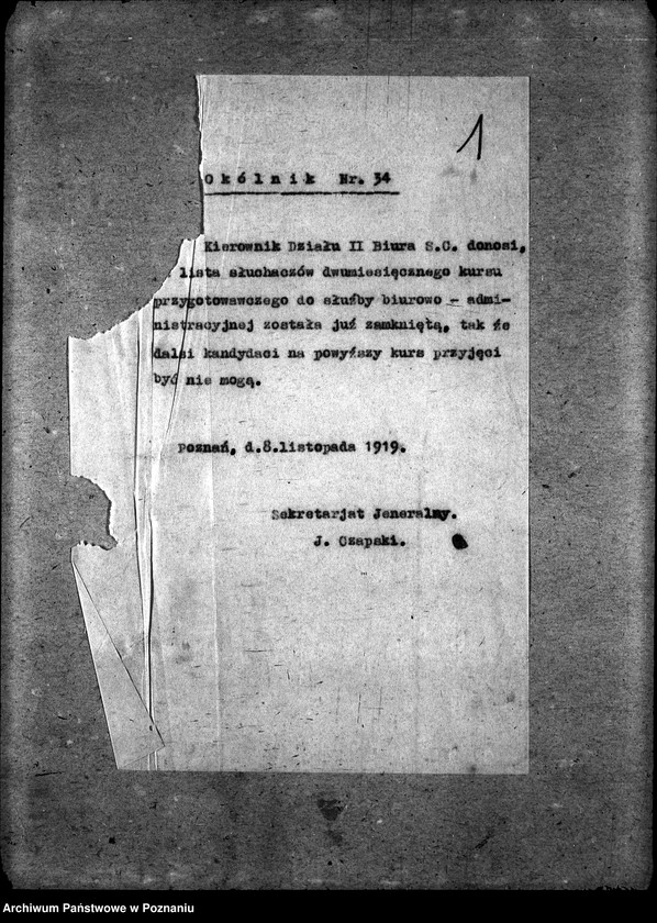 Obraz 5 z jednostki "Naczelna Rada Ludowa w Poznaniu Okólniki dla Przemysły Rolnego"