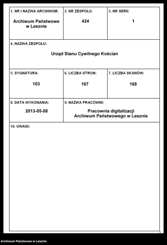 Obraz 1 z jednostki "[Księga urodzeń - miasto]"