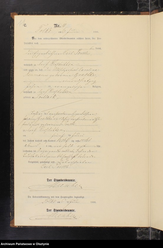 image.from.unit.number "Sterbe-Neben-Register Nr 1 - 19"