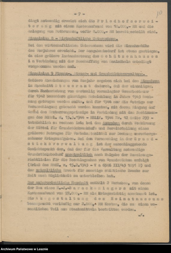 Obraz 13 z jednostki "[Haushaltssatzung der Stadt Lissa]"