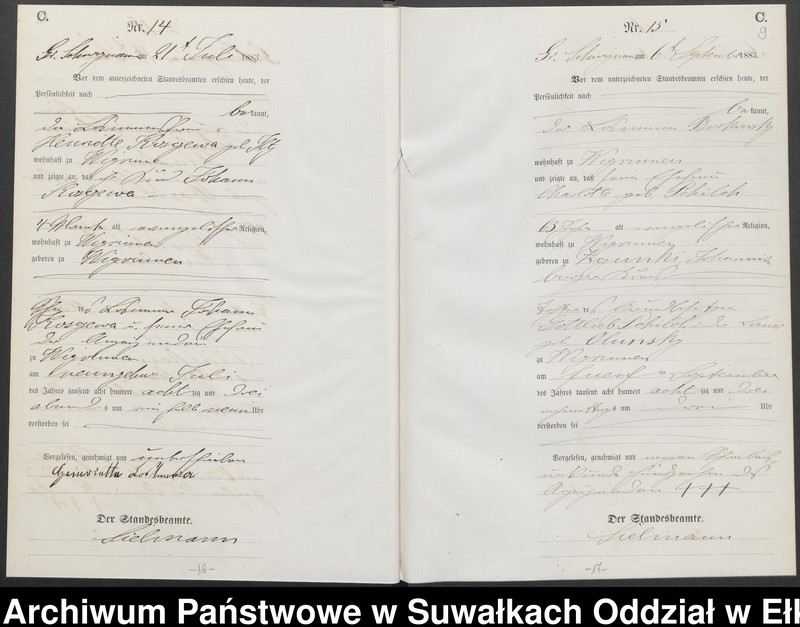 image.from.unit.number "Sterbe-Haupt-Register des Königlichen Preussischen Standes-Amtes Guszianka Kreis Sensburg"