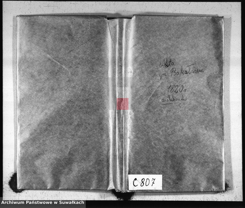 image.from.unit.number "Akta Zaślubionych Gminy Bakałarzewskiey"